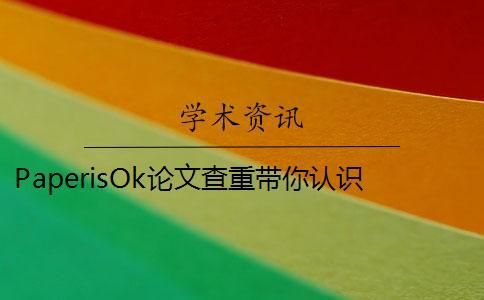PaperisOk論文查重帶你認(rèn)識知網(wǎng)論文查重軟件